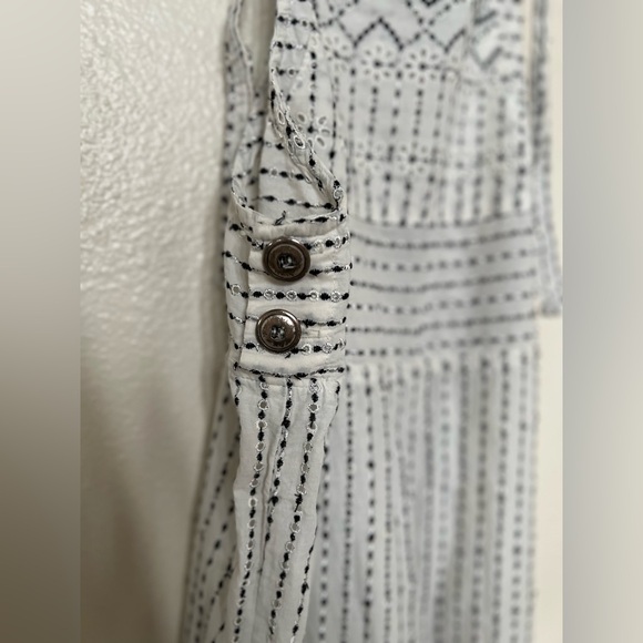 Jen’s Pirate Booty Enchanted French Dot Eyelet Overalls Boho - Picture 6 of 6